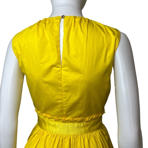 Ted Baker Yellow Alyy Waist Tie Dress 0 *read - Picture 9 of 13
